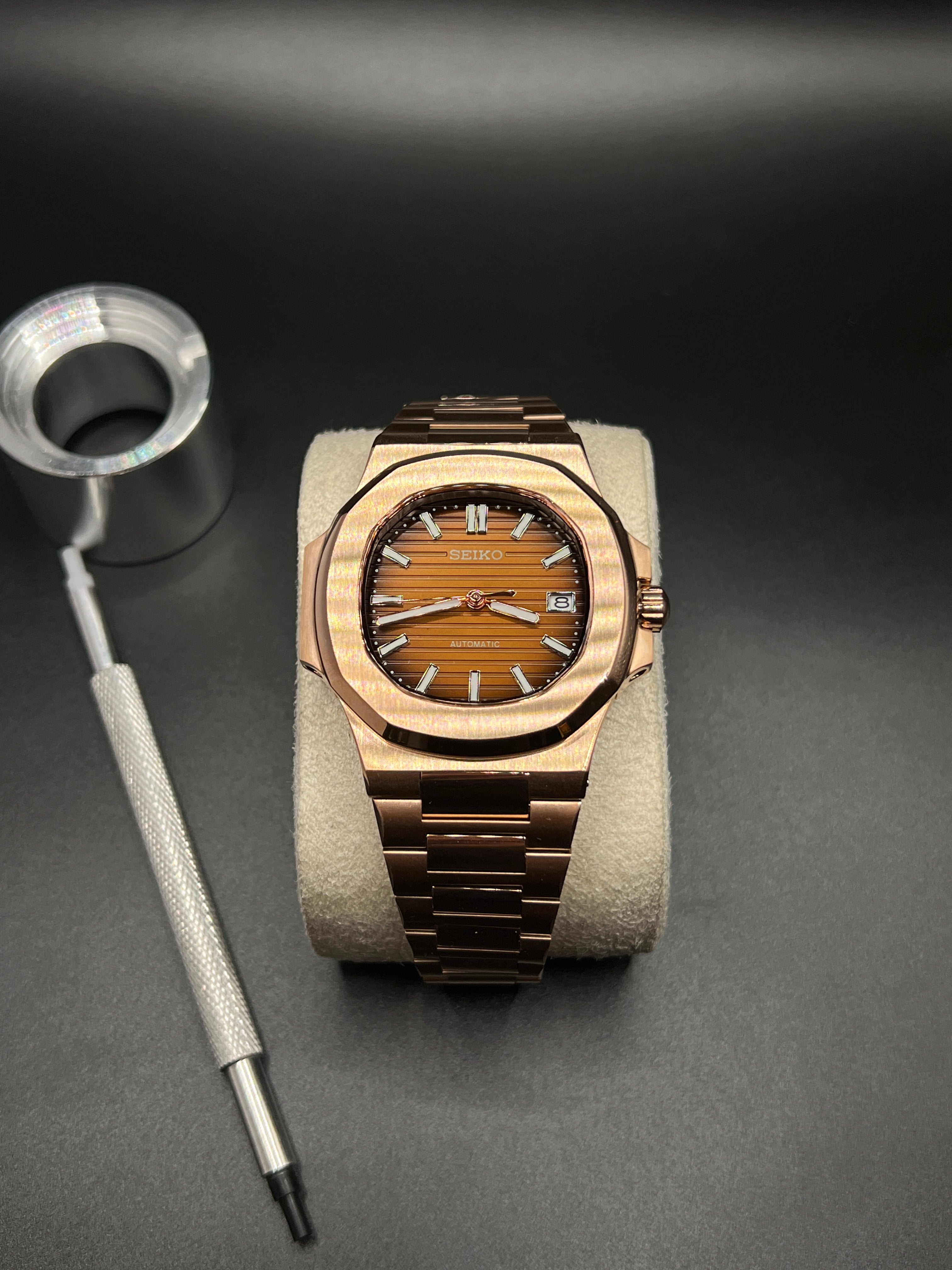 Nautilus Roségold - Seiko Mod