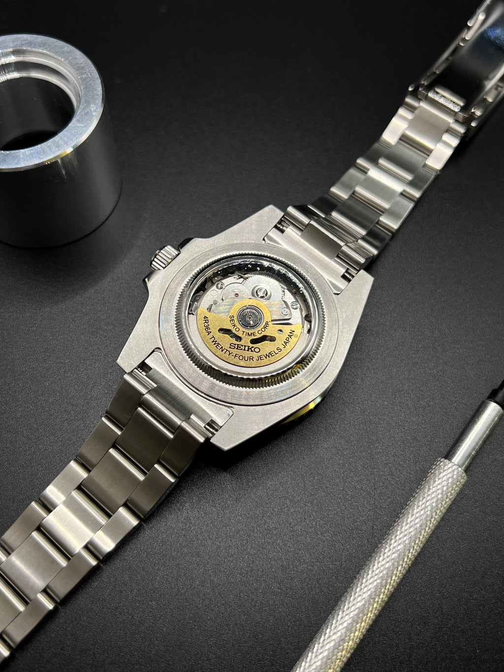 GMT Master Batman Stahl - Seiko Mod