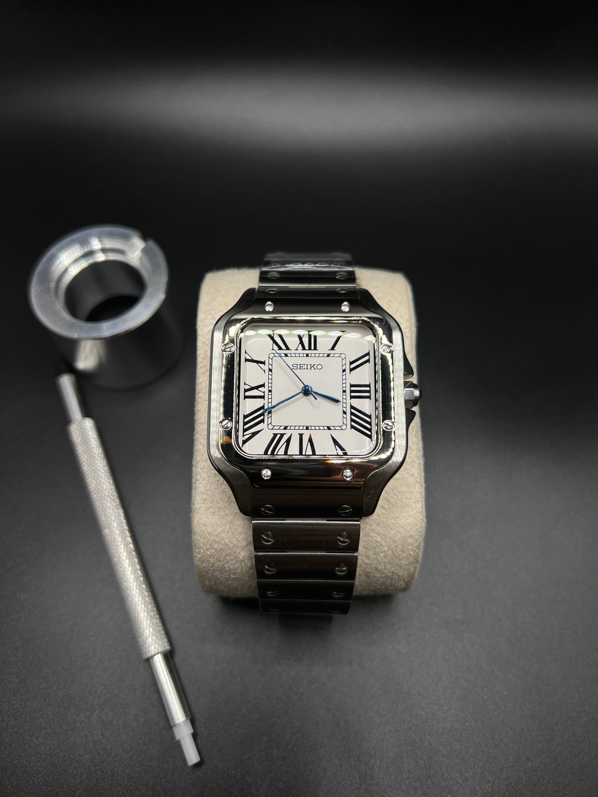Santos 38 White - Seiko Mod