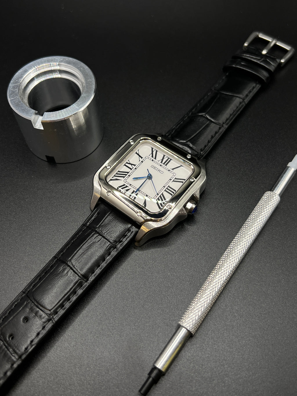 Santos 38 White - Seiko Mod