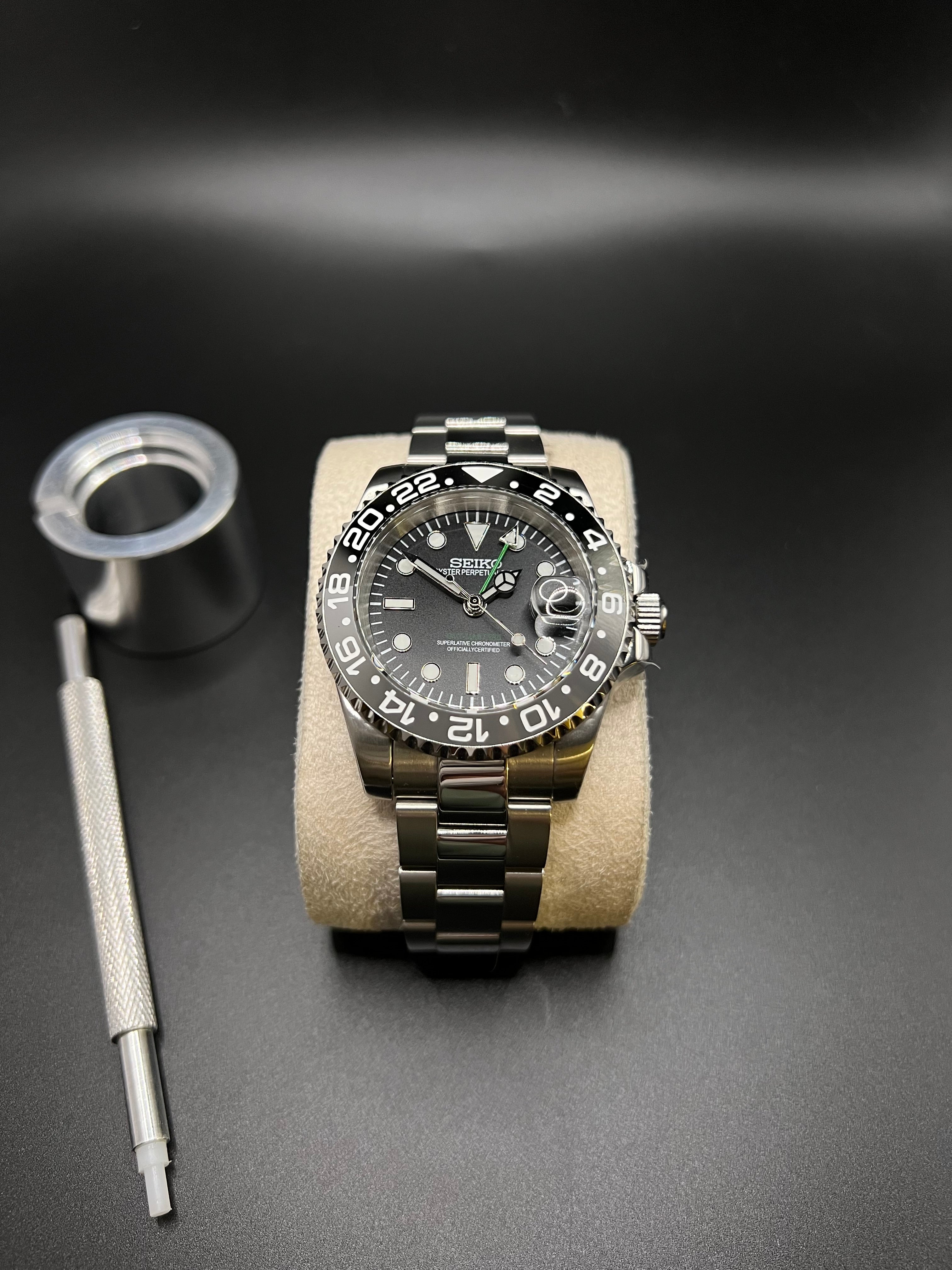 GMT Master Bruce Wayne Stahl - Seiko Mod