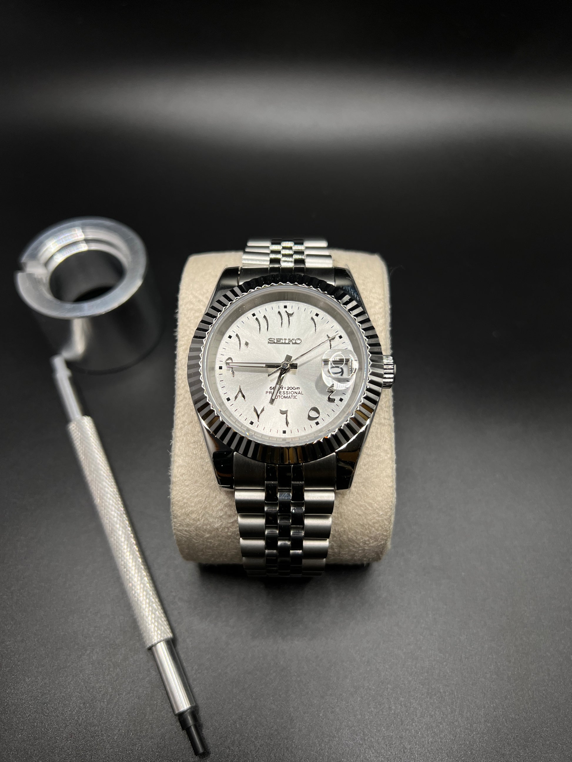 Datejust Jubilee Weiß Arabic - Seiko Mod