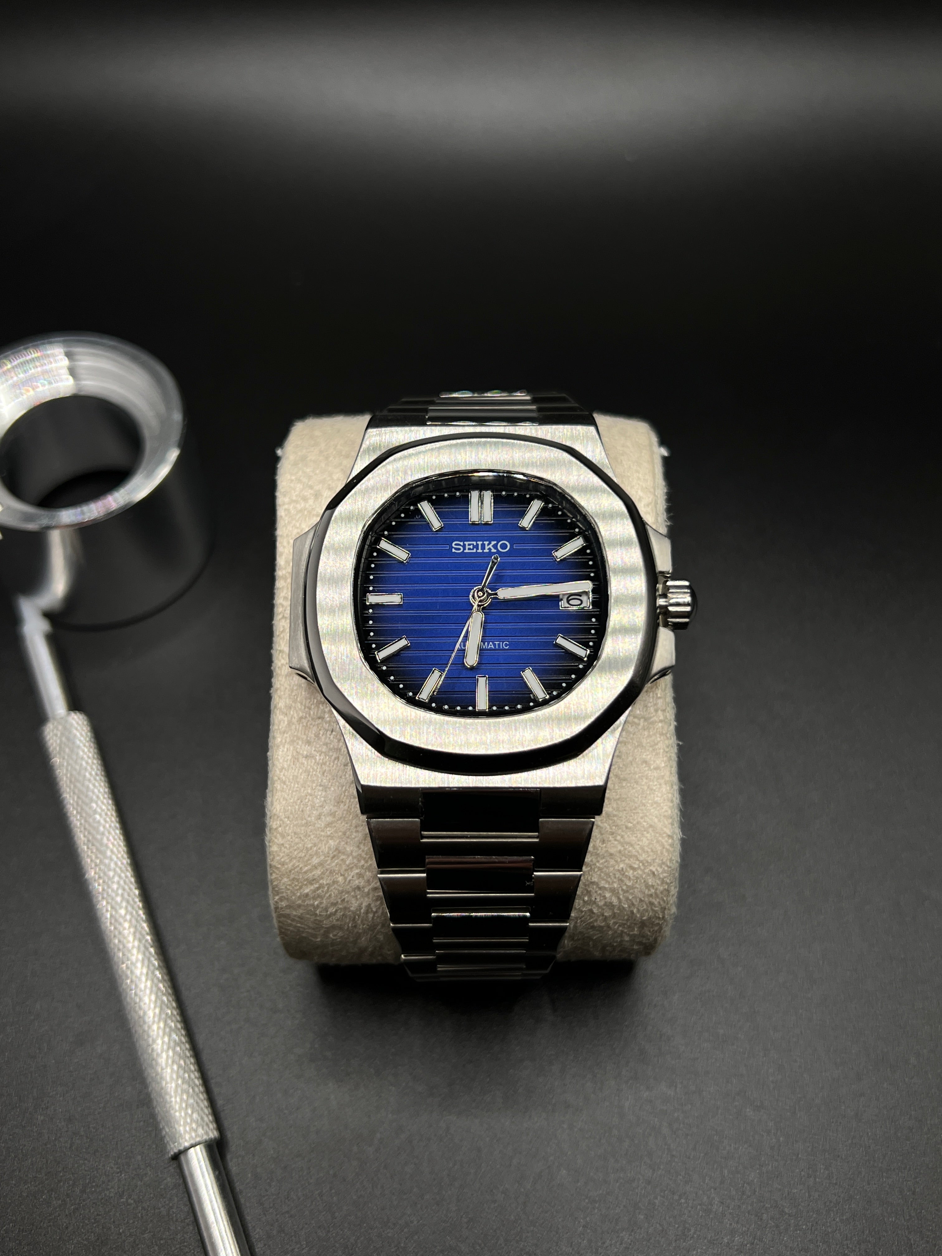 Nautilus Blue/Black - Seiko Mod