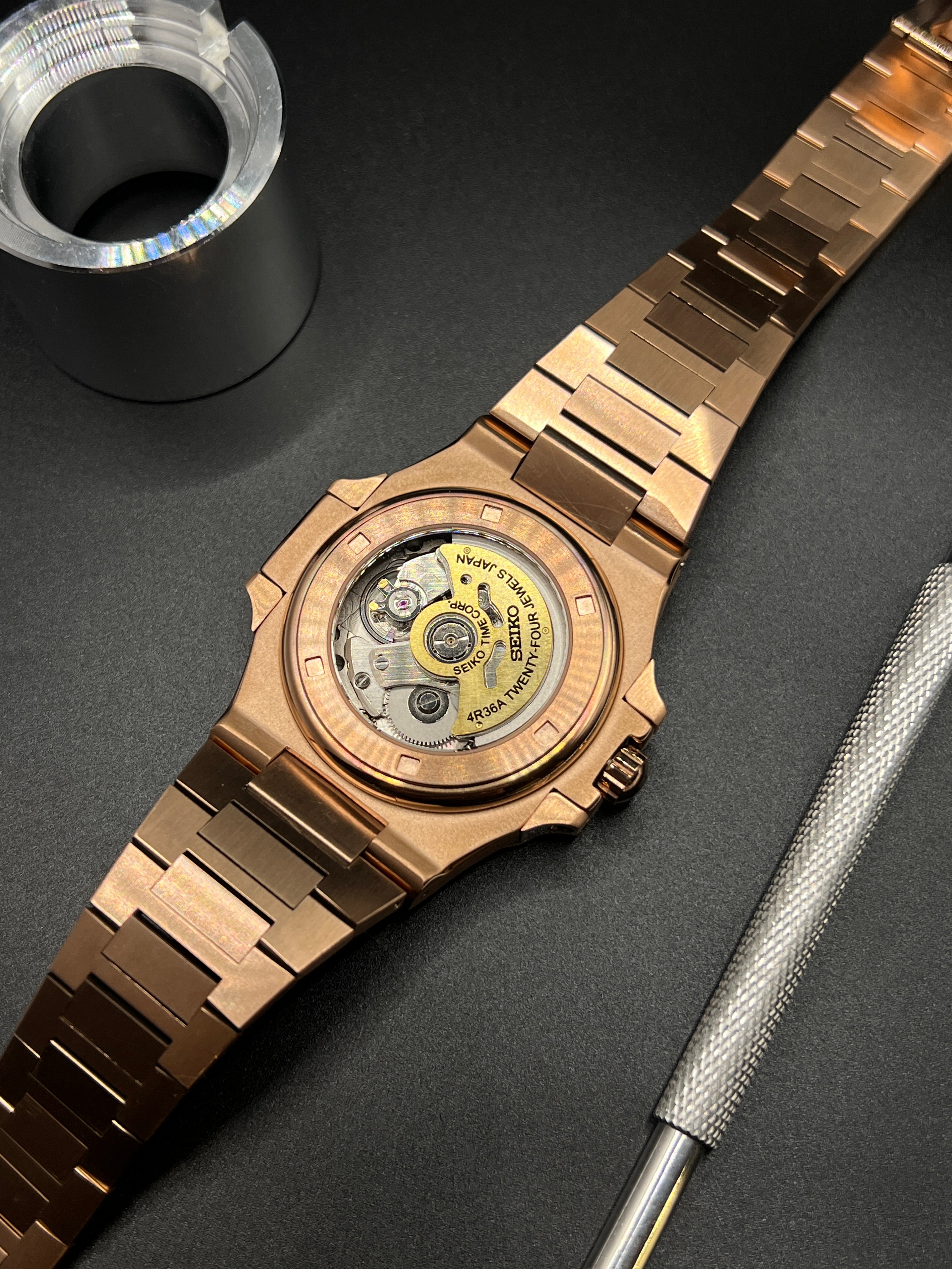 Nautilus Roségold - Seiko Mod
