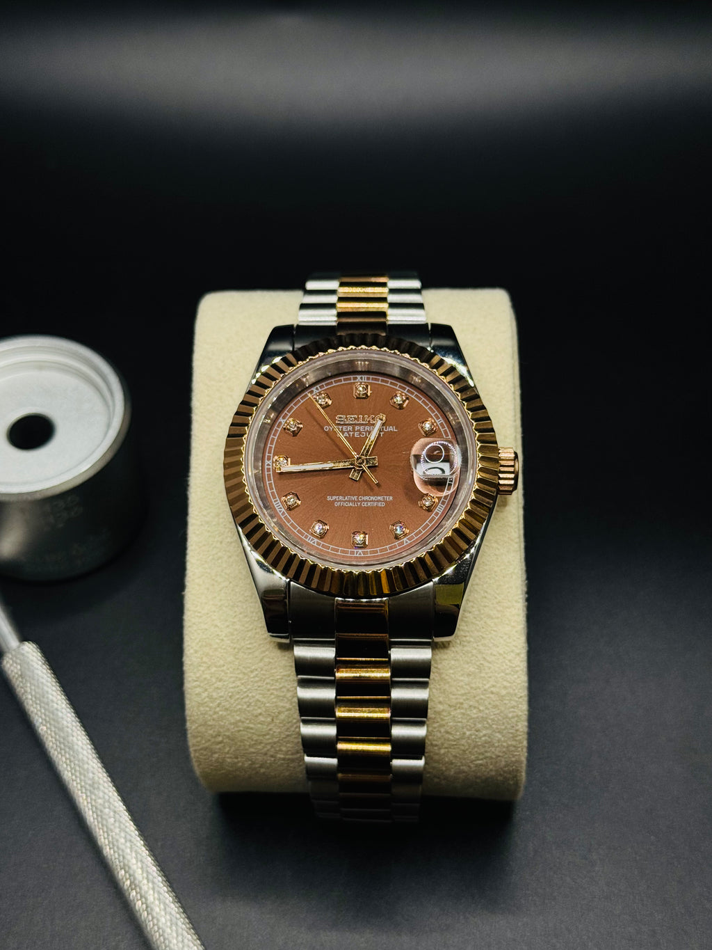 Datejust Presidental Chocolate - Seiko Mod