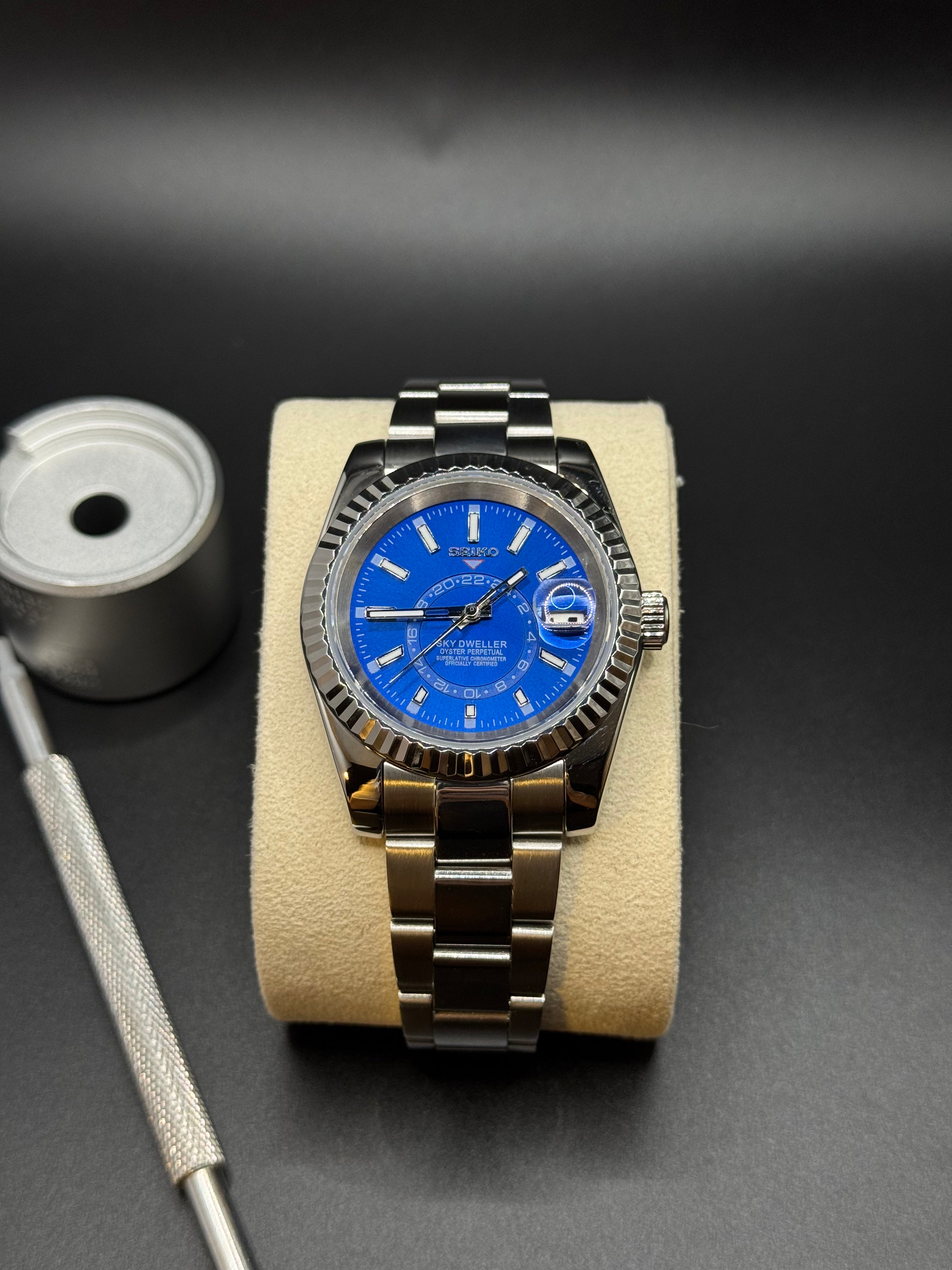 SkyDweller Oyster Blau - Seiko Mod