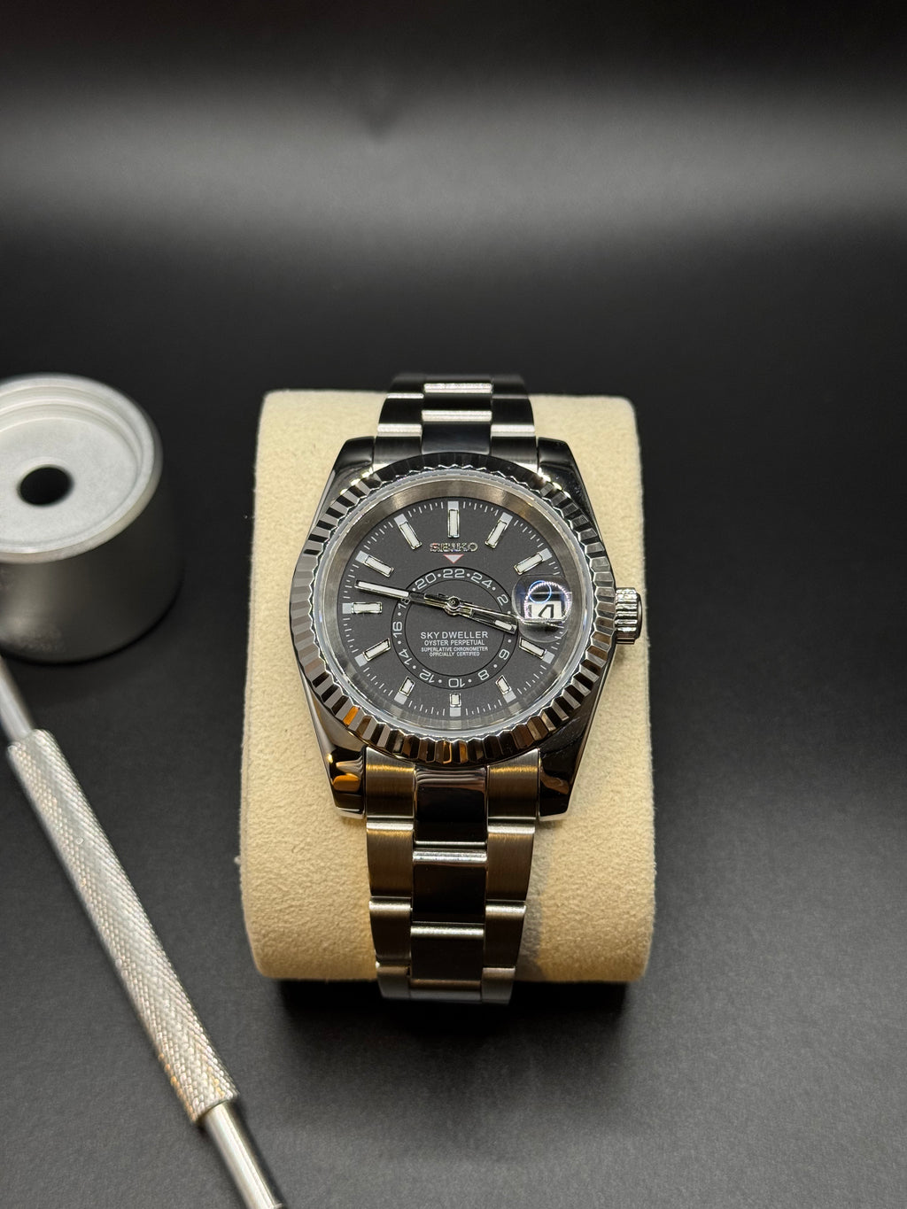 SkyDweller Oyster Schwarz - Seiko Mod