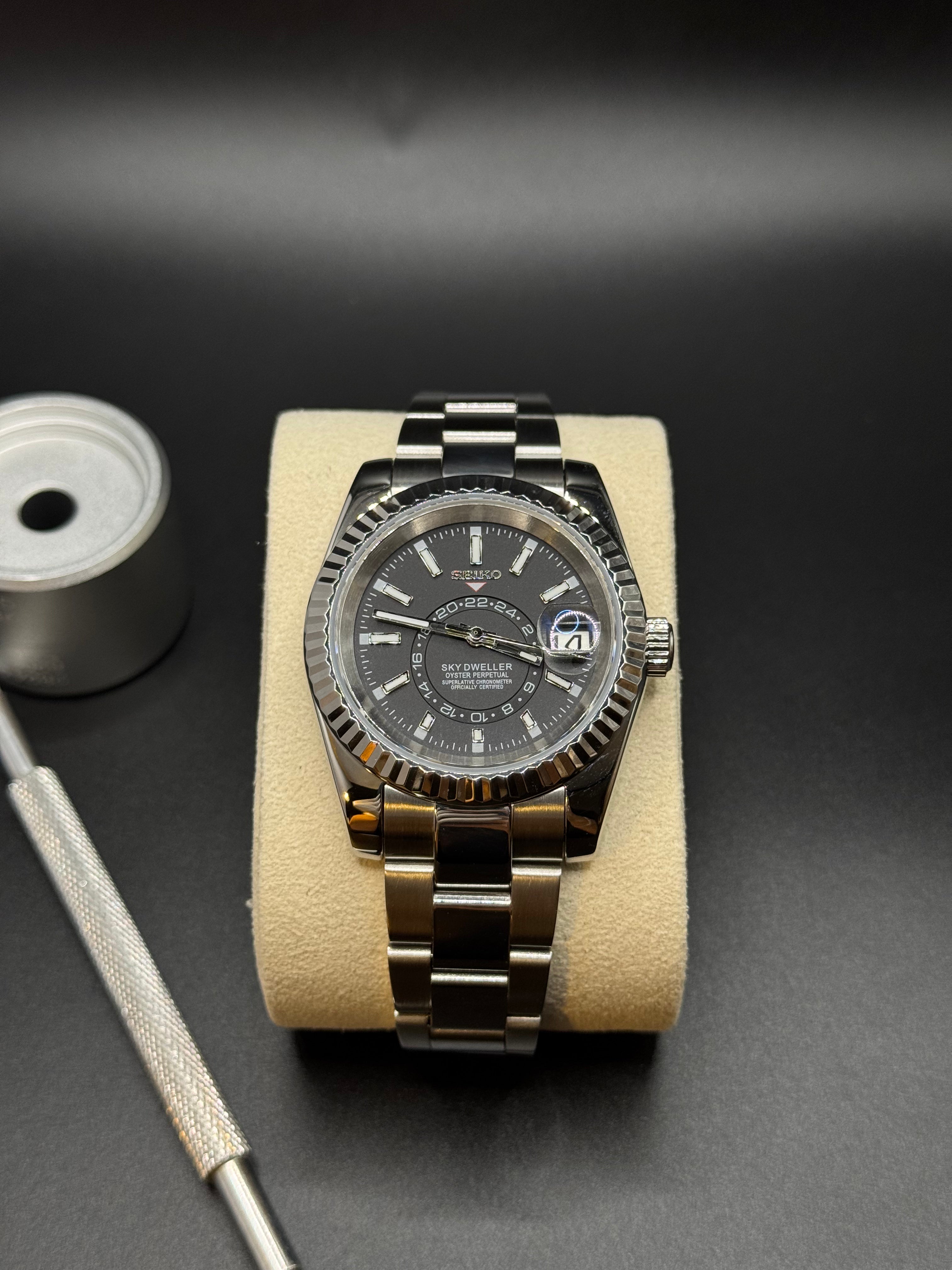 SkyDweller Oyster Schwarz - Seiko Mod