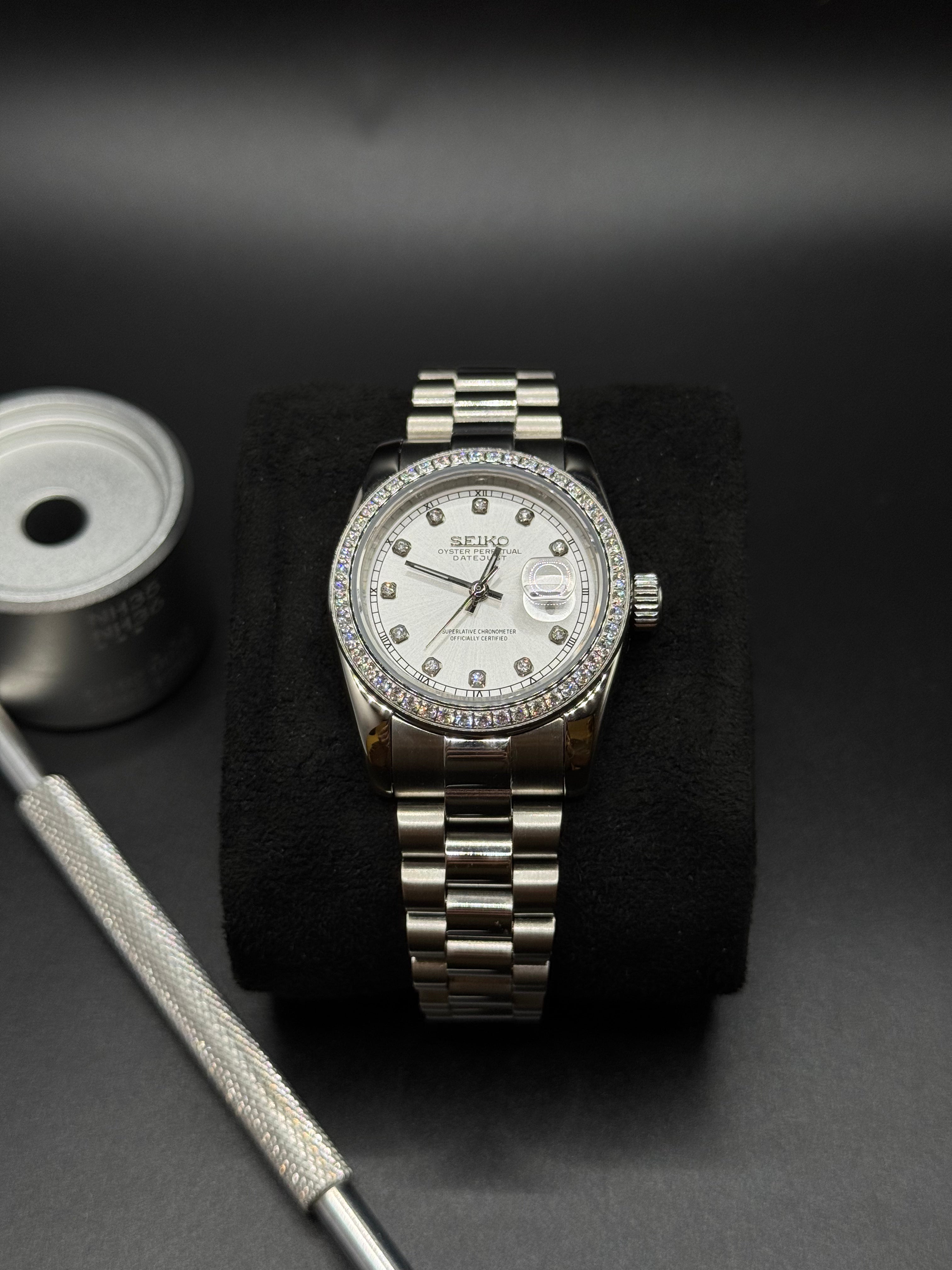 Roman Diamant Silber - Seiko Mod